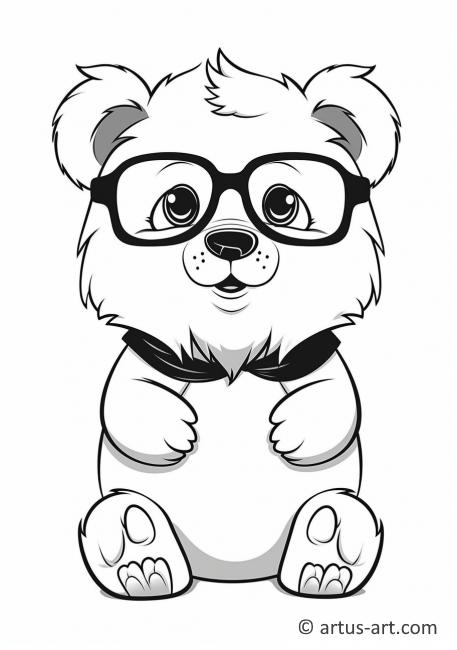 Spectacled bear Coloring Page For Kids